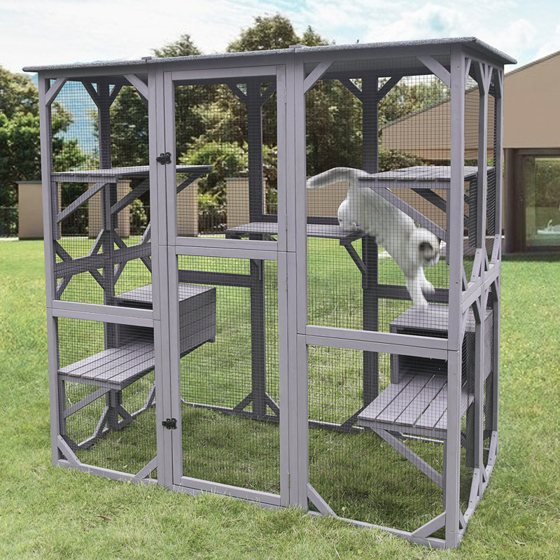 Tucker Murphy™ Pet Cat House Outdoor Catio Kitty Enclosure With Super